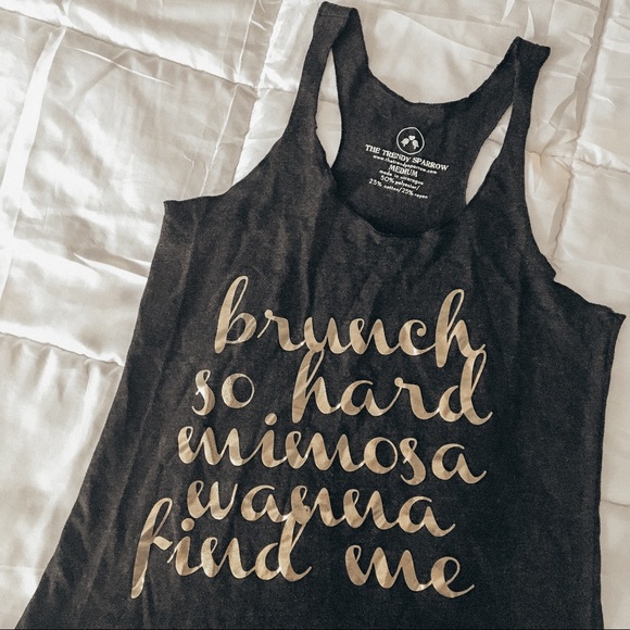 The Trendy Sparrow Tank “Brunch” - Picture 2 of 5